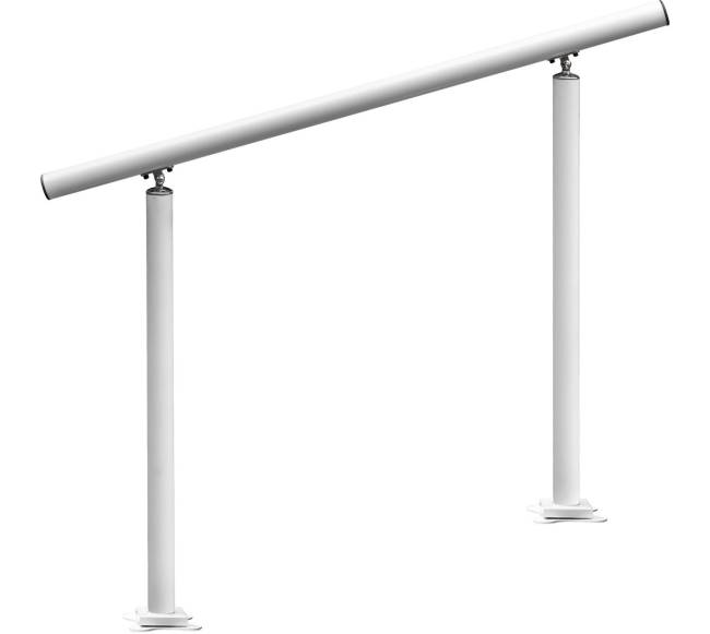 Lauko turėklas laiptams, 34 coliai, baltas9