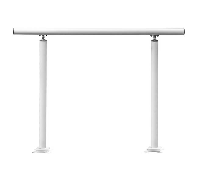 Lauko turėklas laiptams, 34 coliai, baltas10