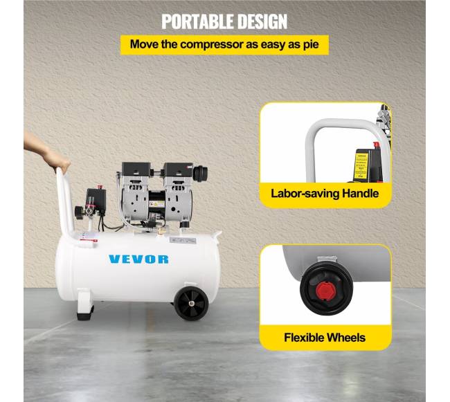 Oro kompresorius namų remontui 50L, 8 bar4