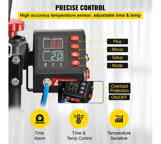 Šilumos presas 30x38 cm su 360 pasukimu4