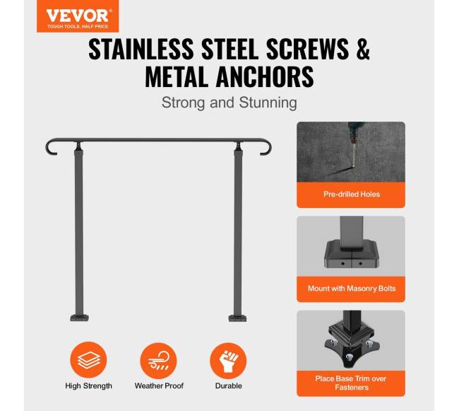 Reguliuojama kalvio geležies turėklai 2 arba 3 laipteliams1