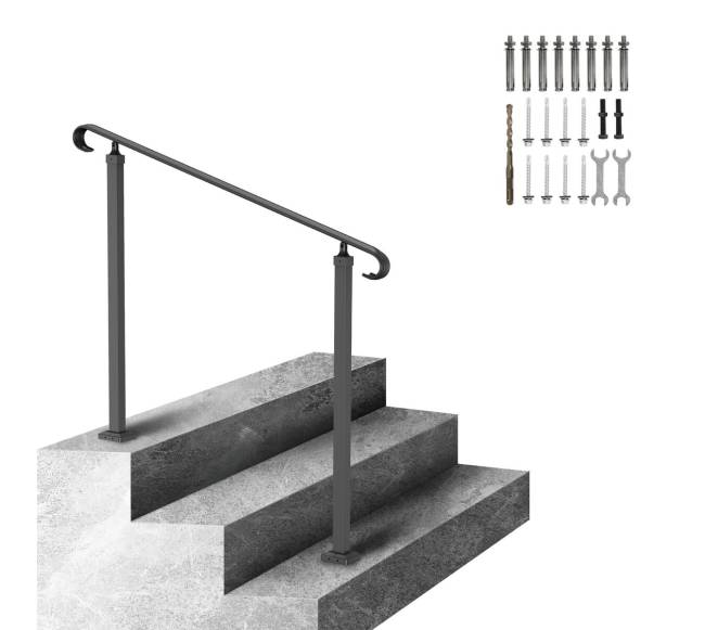 Reguliuojama kalvio geležies turėklai 2 arba 3 laipteliams8