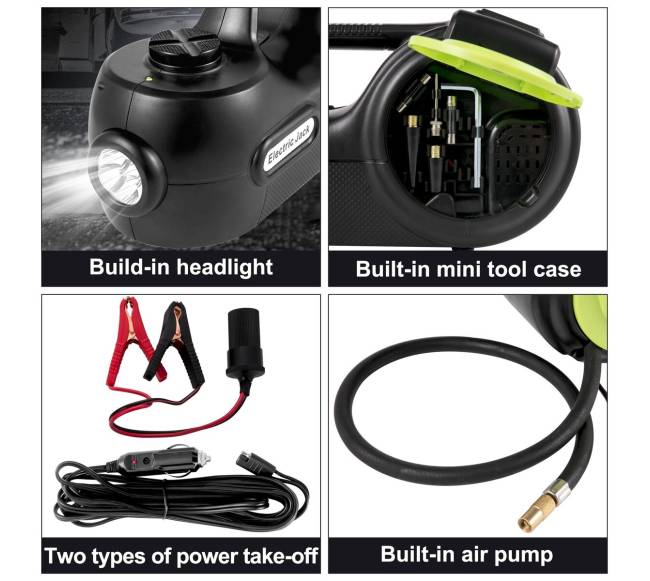 5 tonų elektrinis automobilio domkratas su raktu6