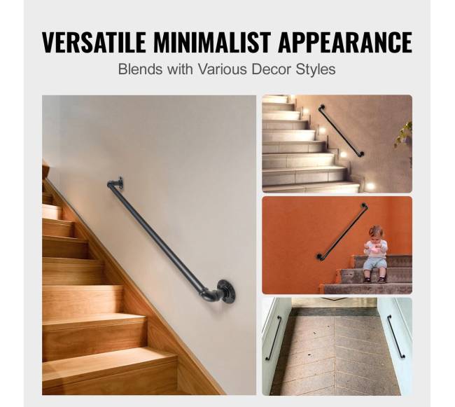 Vamzdinis laiptų turėklas, 3 pėdų5