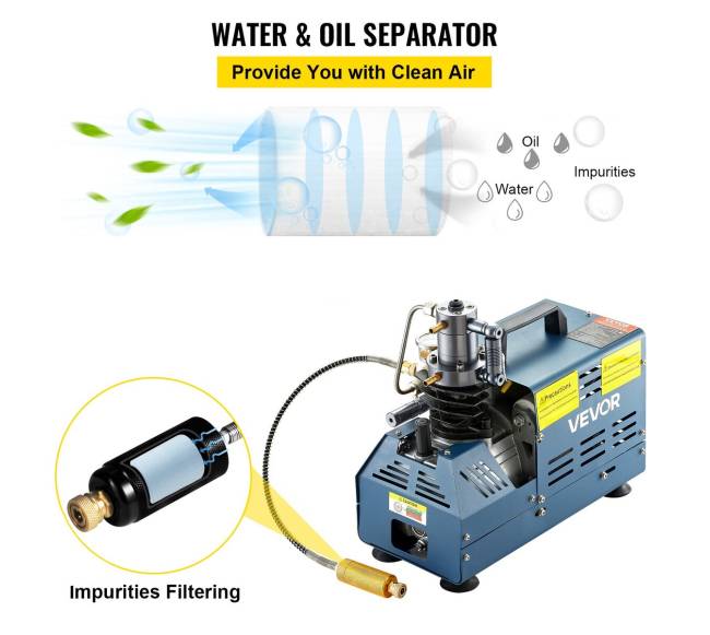 Aukšto slėgio oro kompresorius 4500PSI, 1800W4