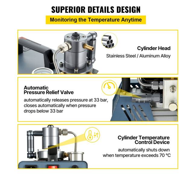 Aukšto slėgio oro kompresorius 4500PSI, 1800W5