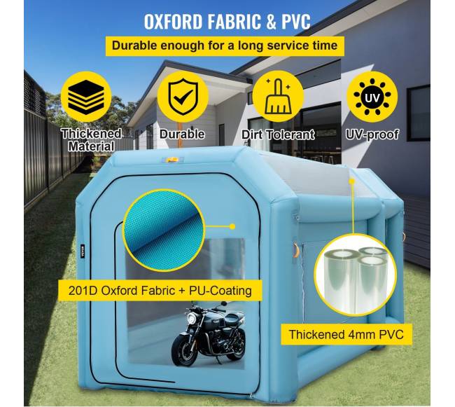 Pripučiama dažymo palapinė 4 m x 2,5 m2