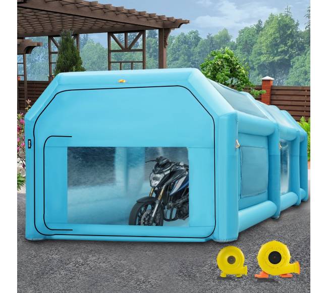 Nešiojama pripučiama dažymo kabina 6x3x2.5 m7