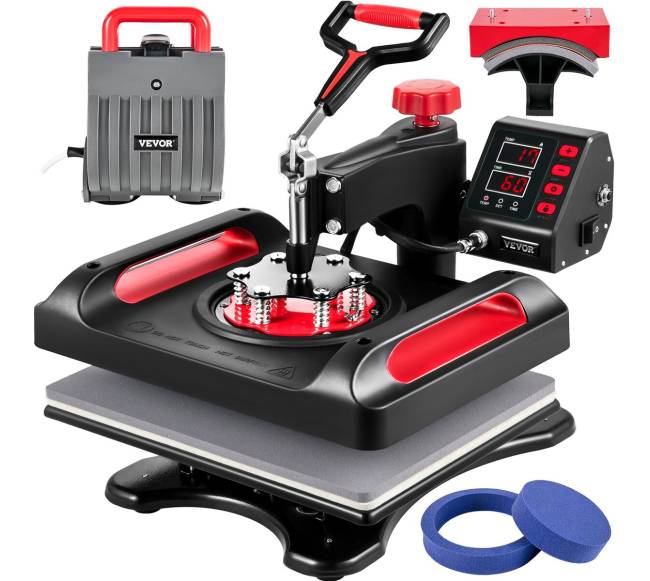 Šilumos presas su 360 sukimu, 5 viename7