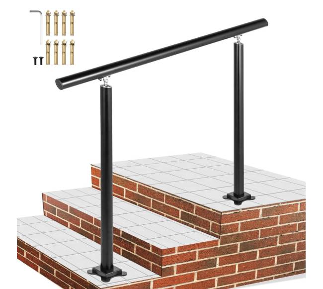 lauko laiptų turėklai, 86 cm, reguliuojami0