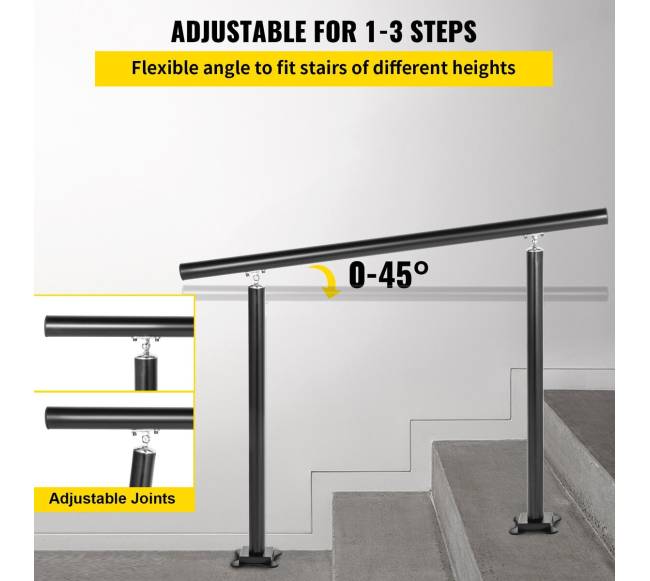 lauko laiptų turėklai, 86 cm, reguliuojami2