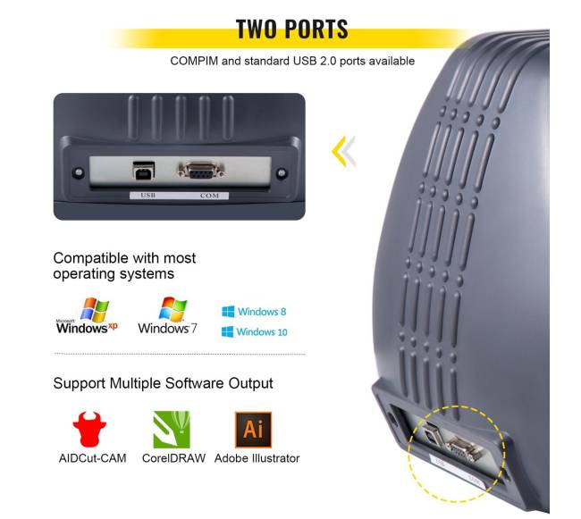 Vinilo pjaustymo mašina 375 mm pločio6