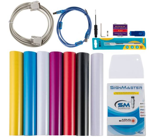 Vinilo pjaustymo mašina 375 mm pločio8