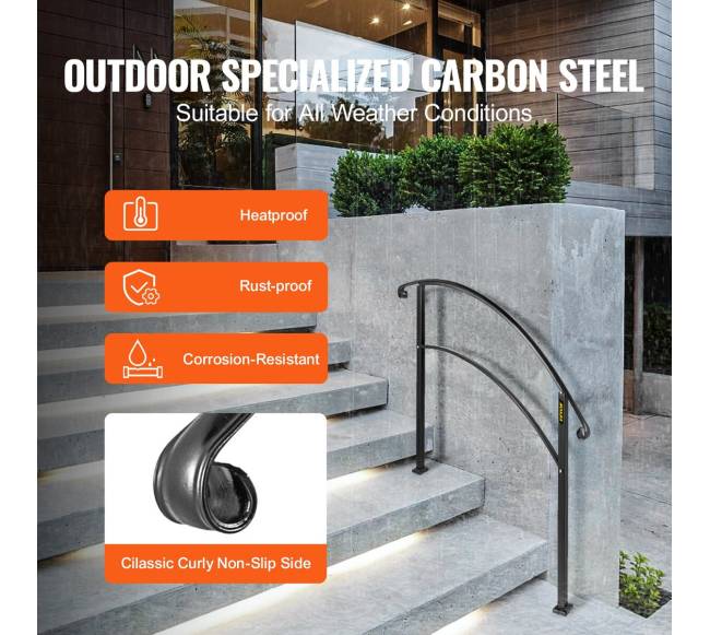 Reguliuojamas lauko laiptų turėklas, 3 pakopos2