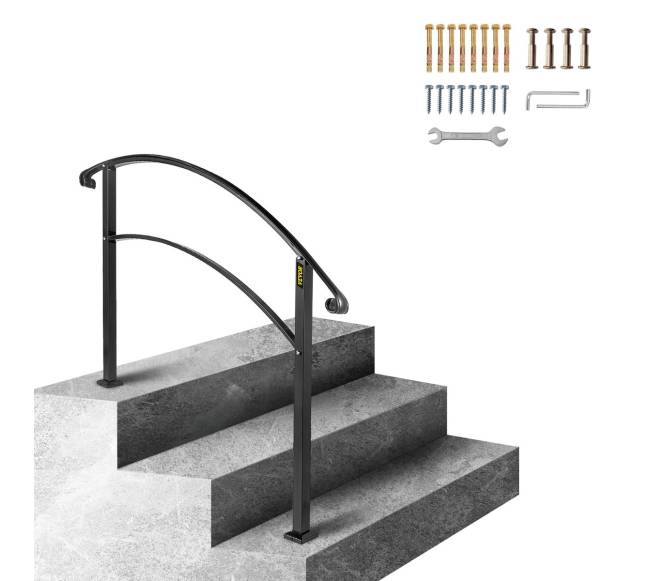 Reguliuojamas lauko laiptų turėklas, 3 pakopos8