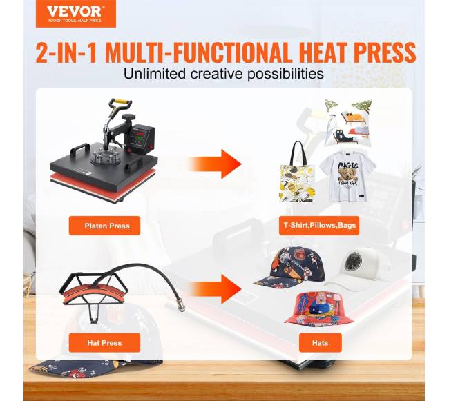 Termopresas marškinėliams ir kepurėms1