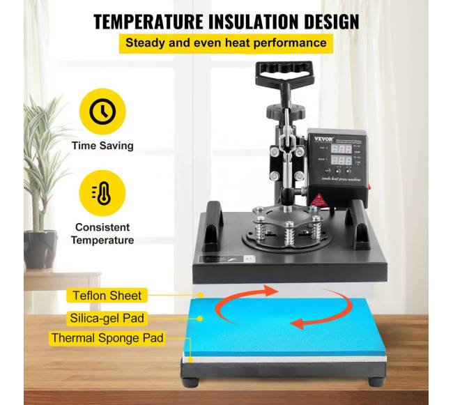 Termopresas 25x30cm marškinėliams ir kepurėms2