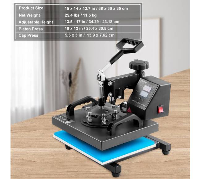 Termopresas 25x30cm marškinėliams ir kepurėms6
