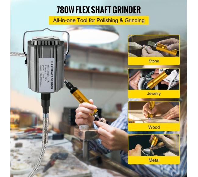 Lankstaus veleno grąžtas su greičio pedalu 780W1