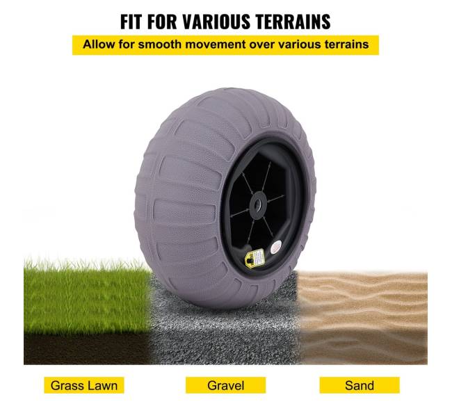 paplūdimio vežimo ratai, 40 cm smėlio padangos4