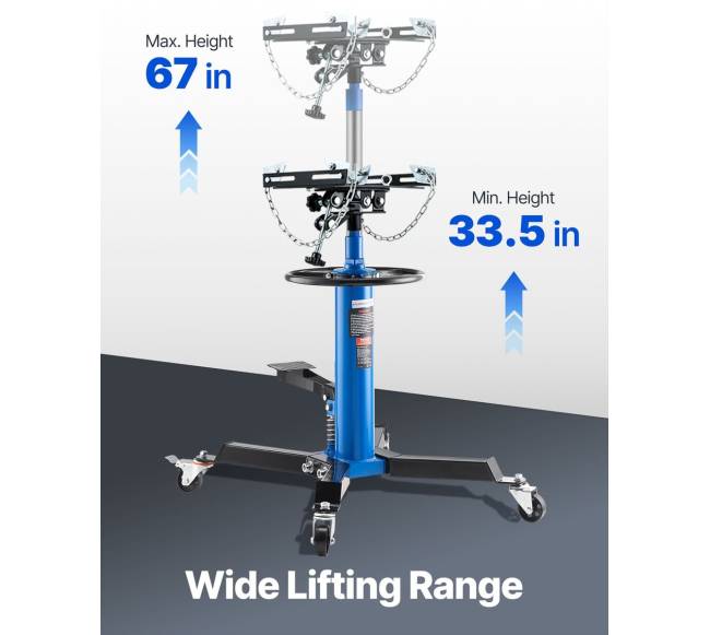 Hidraulinis pavarų keltuvas, 0.5 tonos, mėlynas2