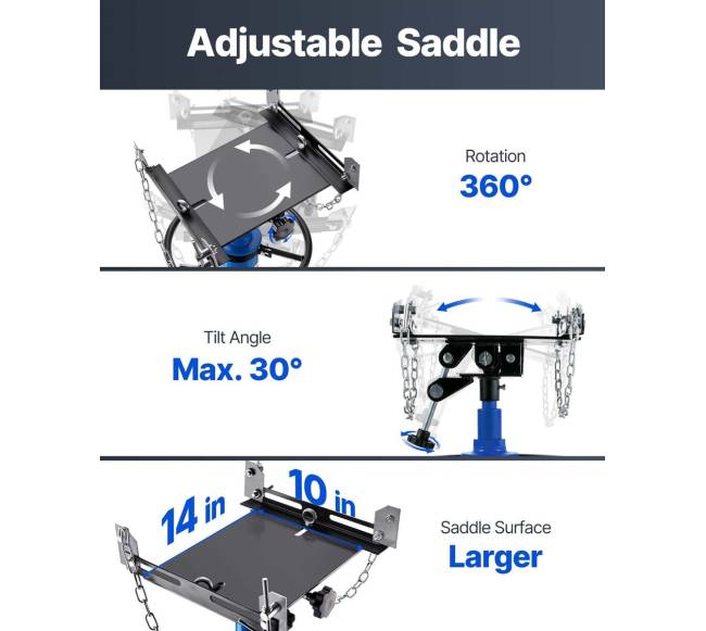 Hidraulinis pavarų keltuvas, 0.5 tonos, mėlynas5