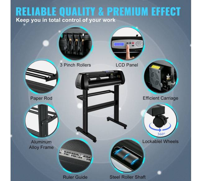 Vinilo pjaustymo mašina 28 colių su Bluetooth4