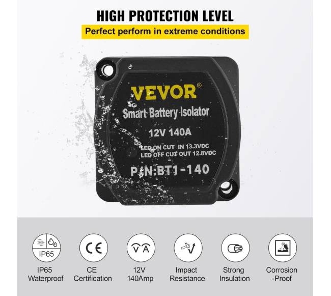 Automatinis akumuliatorių izoliatorius 12V 140AMP4