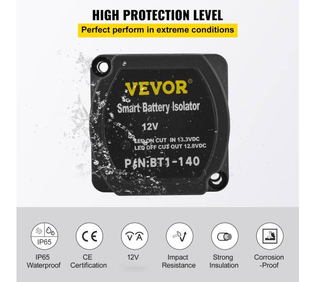 Automatinis dvigubas akumuliatoriaus izoliatorius 140A4