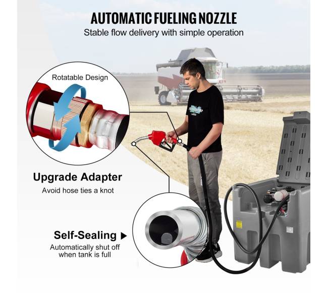 Nešiojamas dyzelino bakas, talpa 438 litrų4