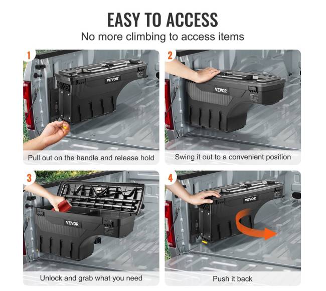 Juodos spalvos daiktadėžė Chevrolet ir GMC3