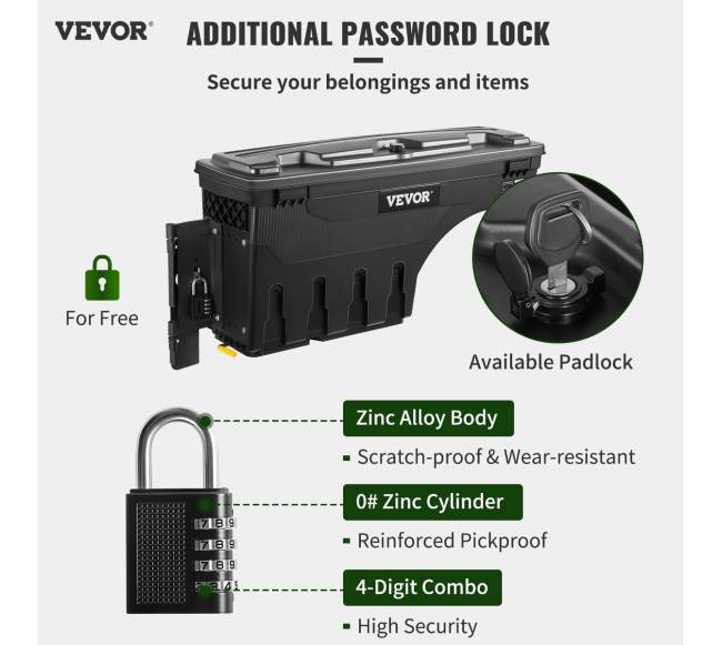 Sandėliavimo dėžė sunkvežimiui su slaptažodžiu1