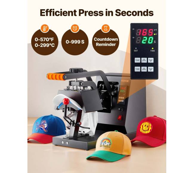 Kepurės šilumos presas, 4-in-1 kepurės presavimo mašina1