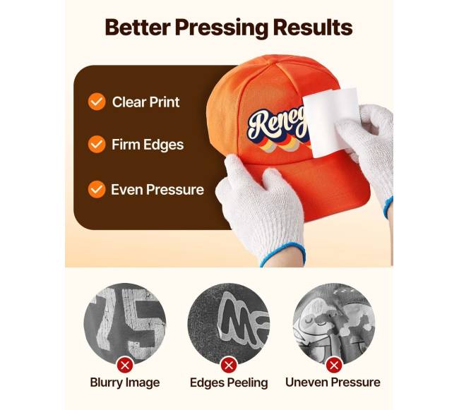 Kepurės šilumos presas, 4-in-1 kepurės presavimo mašina3