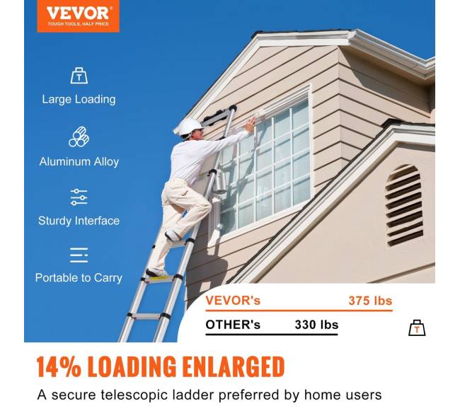 Ištraukiamos kopėčios iš aliuminio, 10.5 FT1