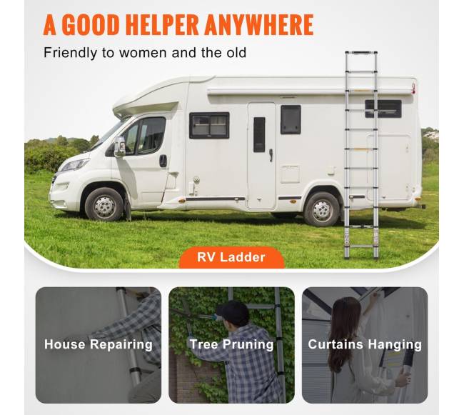 Ištraukiamos kopėčios iš aliuminio, 10.5 FT5