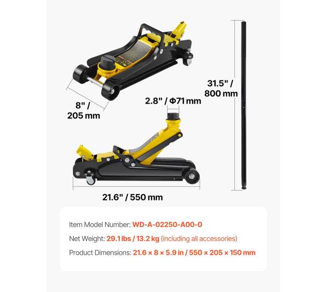 2,5 tonų žemo profilio domkratas6