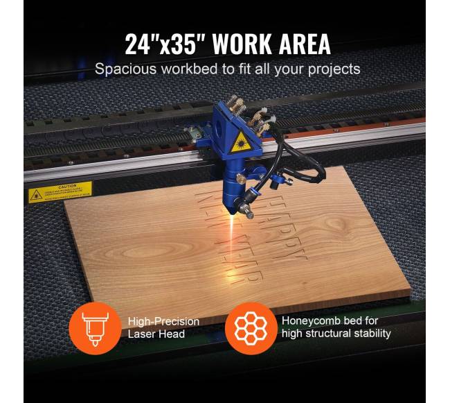 100W CO2 lazerinis graviravimo įrenginys, 600x900 mm3