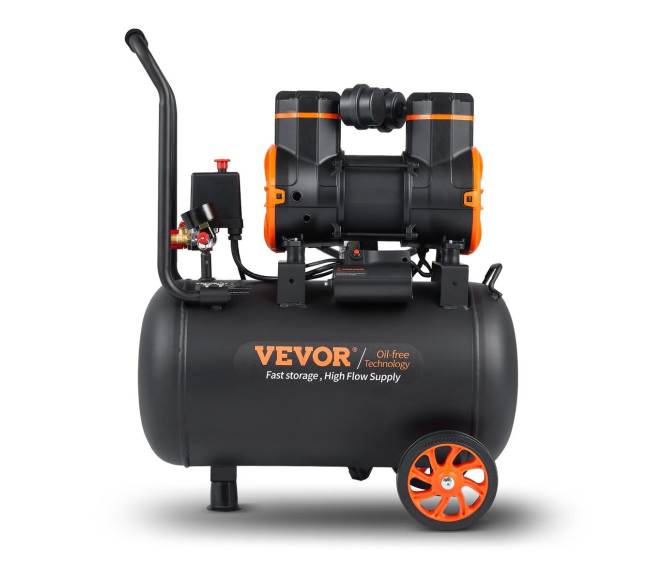 9.3 galonų tylus oro kompresorius, 1800W9