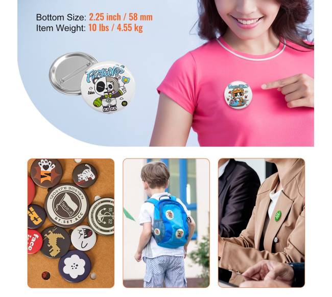 58 mm ženkliukų dalys ženkliukų gamybos mašinoms6