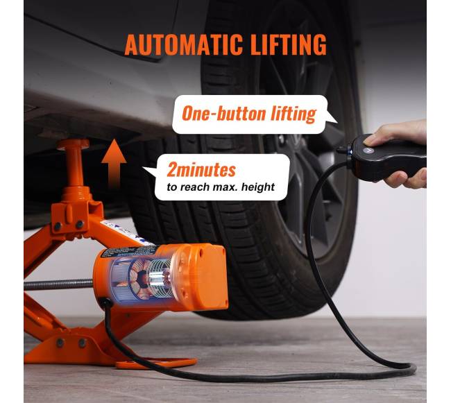 Elektrinis automobilio keltuvas su žirkliniu keltuvu 3t3