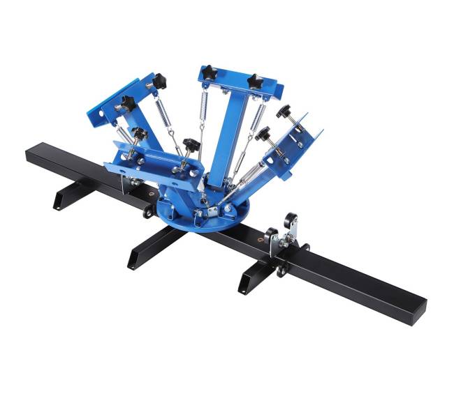 4 spalvų 2 stacijų šilkografijos presas9