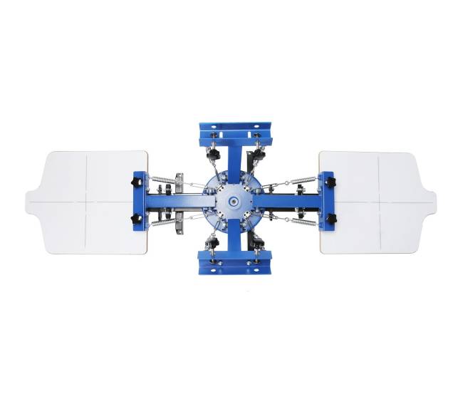 4 spalvų 2 stacijų šilkografijos presas10