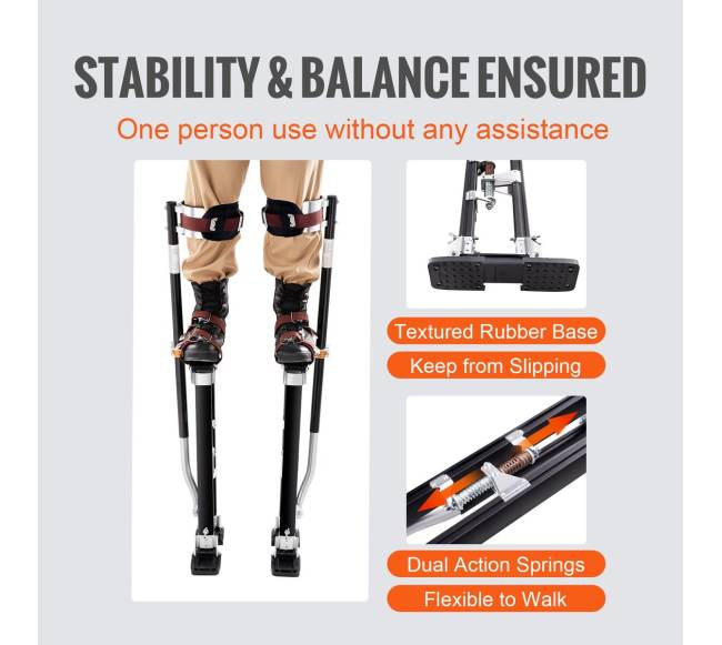 Aliuminiai gipso kartono kojų stiltai 61-101,6 cm4