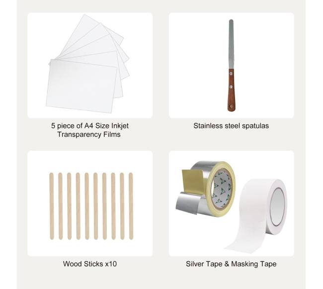 Šilkinių ekranų spausdinimo rinkinys, 2 vnt.4