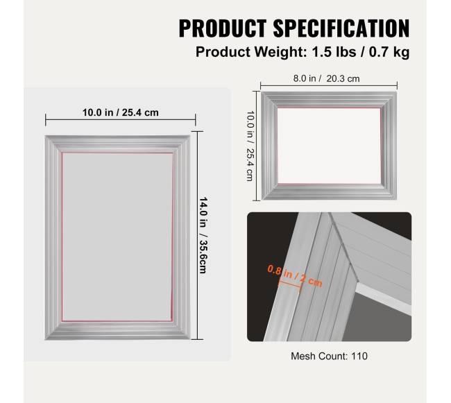 Šilkinių ekranų spausdinimo rinkinys, 2 vnt.6