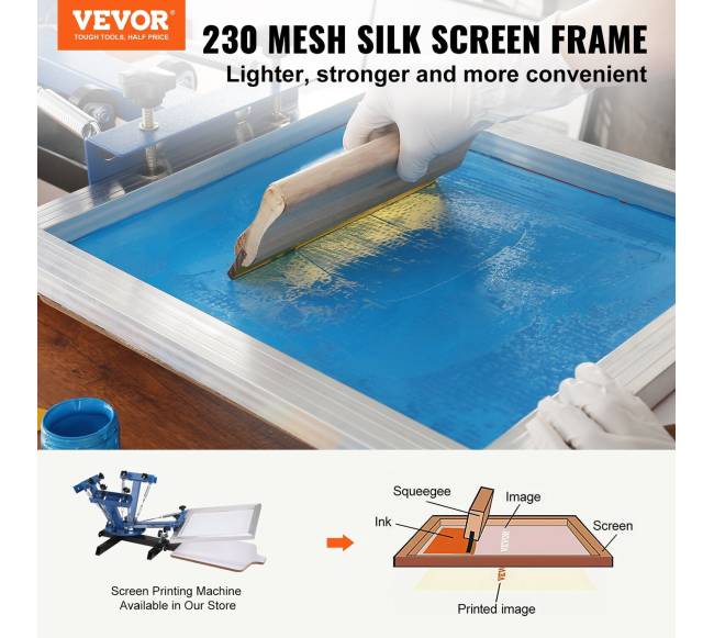 Šilkografijos rėmų rinkinys 50x61 cm 230 tinklelis 2 vnt.1