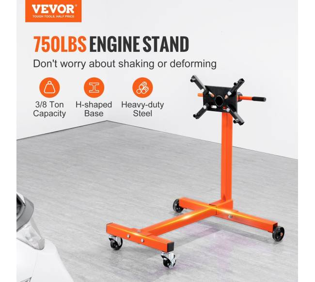 Variklio stovas, 340 kg, su sukama galva1