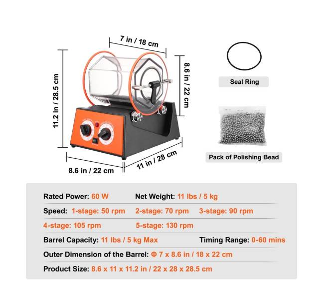 5 kg rotacinis poliruoklis papuošalams6