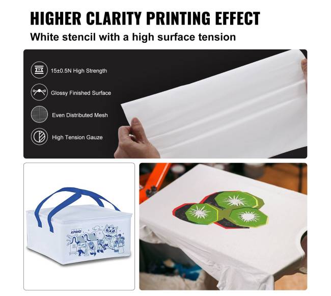 Šilkografijos rinkinys su aliuminio rėmais3